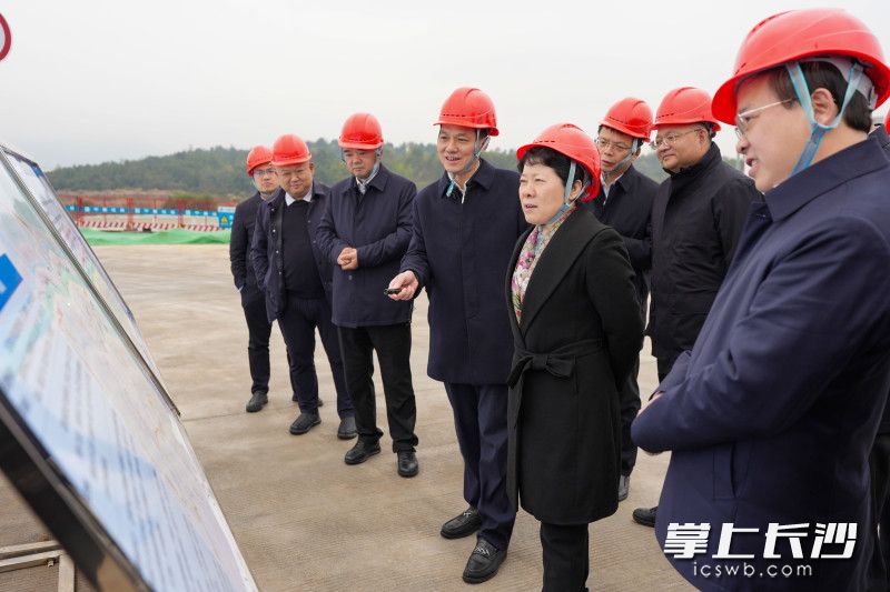 长沙至浏阳磁浮快线项目建设现场。