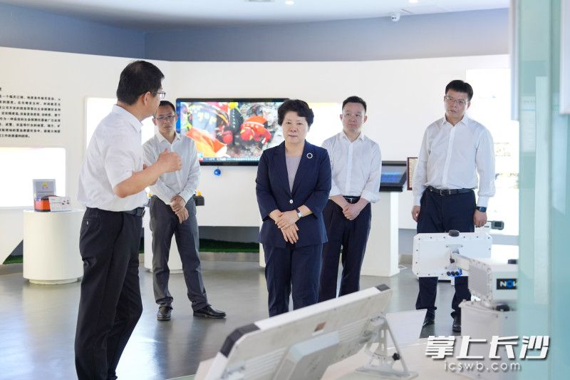 华诺星空技术股份有限公司调研现场。 均为长沙晚报全媒体记者郭雨滴摄