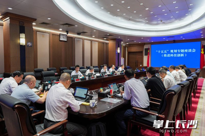 “十五五”规划专题座谈会现场。 均为长沙晚报全媒体记者郭雨滴摄