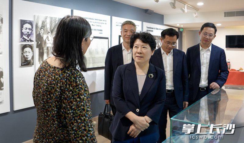 6月19日，代表团一行来到中国旅法勤工俭学蒙达尔纪纪念馆。