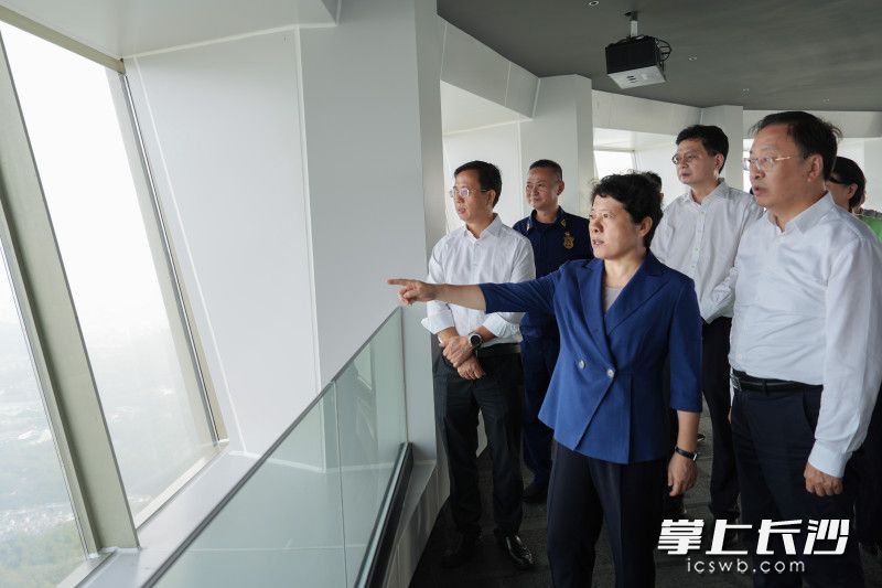 岳麓山景区检查现场。 均为长沙晚报全媒体记者 郭雨滴 摄