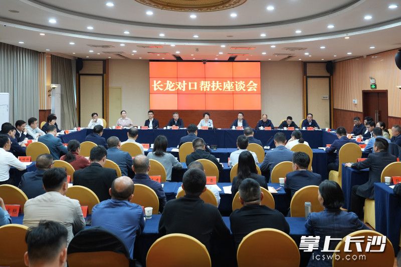 长龙对口帮扶座谈会在龙山县举行。
