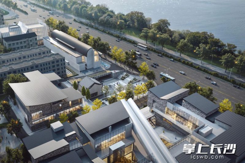 位于湘江之畔的碧湘楚巷项目。 位于湘江之畔的碧湘楚巷项目。