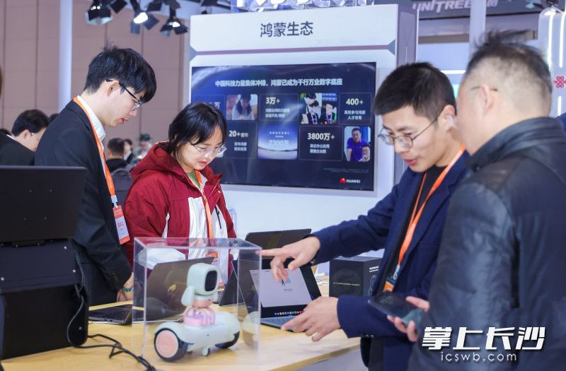 算力成果展示现场吸引众多观众。