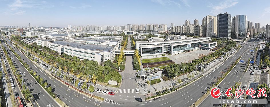 威胜科技园俯瞰图。 长沙晚报全媒体记者 邓迪 摄